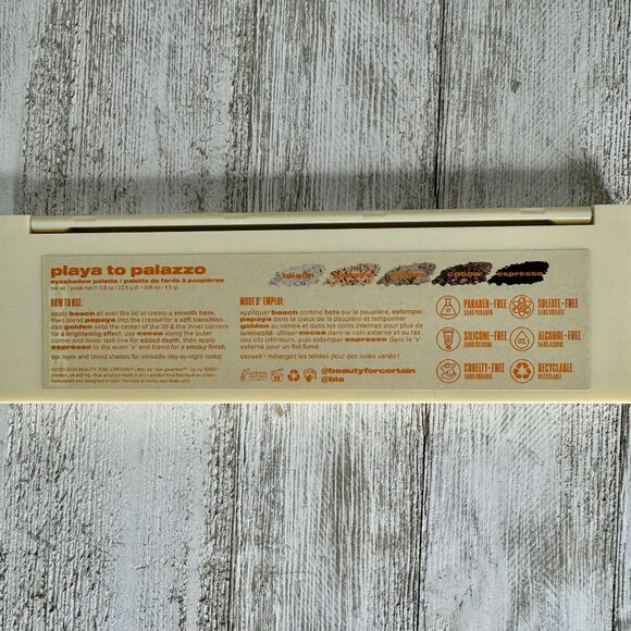 BFC Beauty For Certain Playa to Palazzo Eyeshadow Palette NEW NIP - Picture 5 of 5